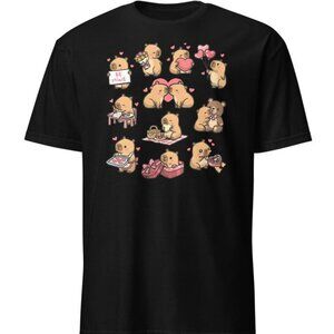 Valentine Capybara T-Shirt | Kawaii Cupid Love Gift